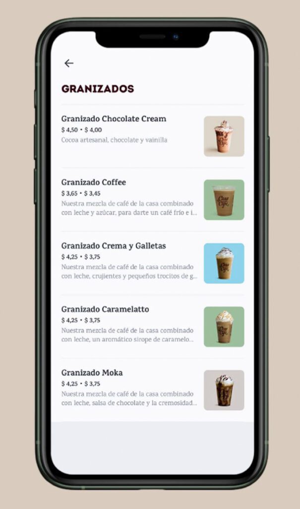 Casa del Café - App Screen 7