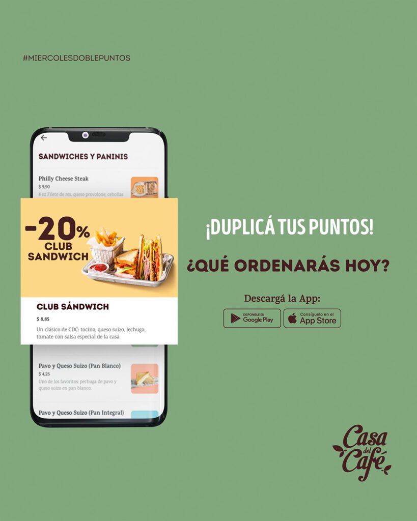 Social Media Post - Casa del Café - App Screen 4