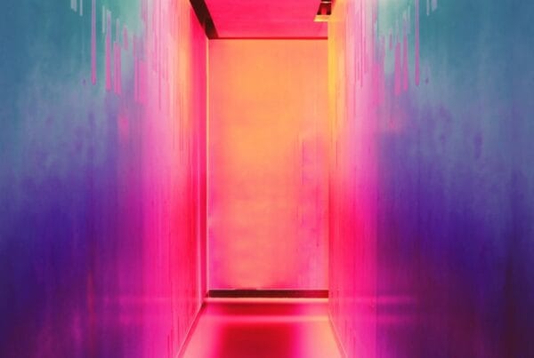 multicolored hallway